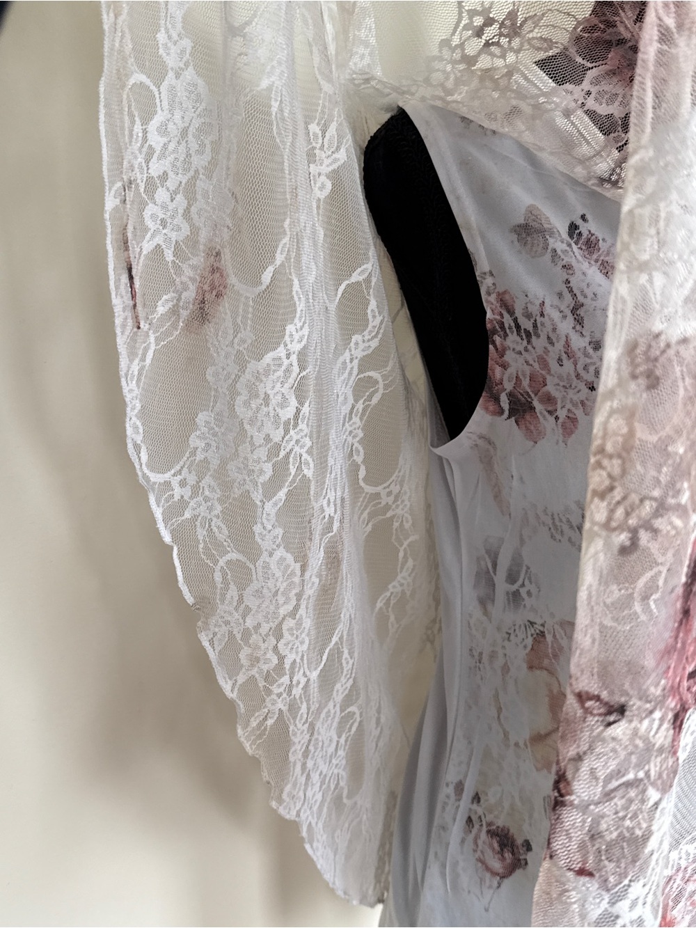 Brittany Black Floral Lace Overlay Top — Romantic & Dreamy | Fits like a M - Picture 6 of 12